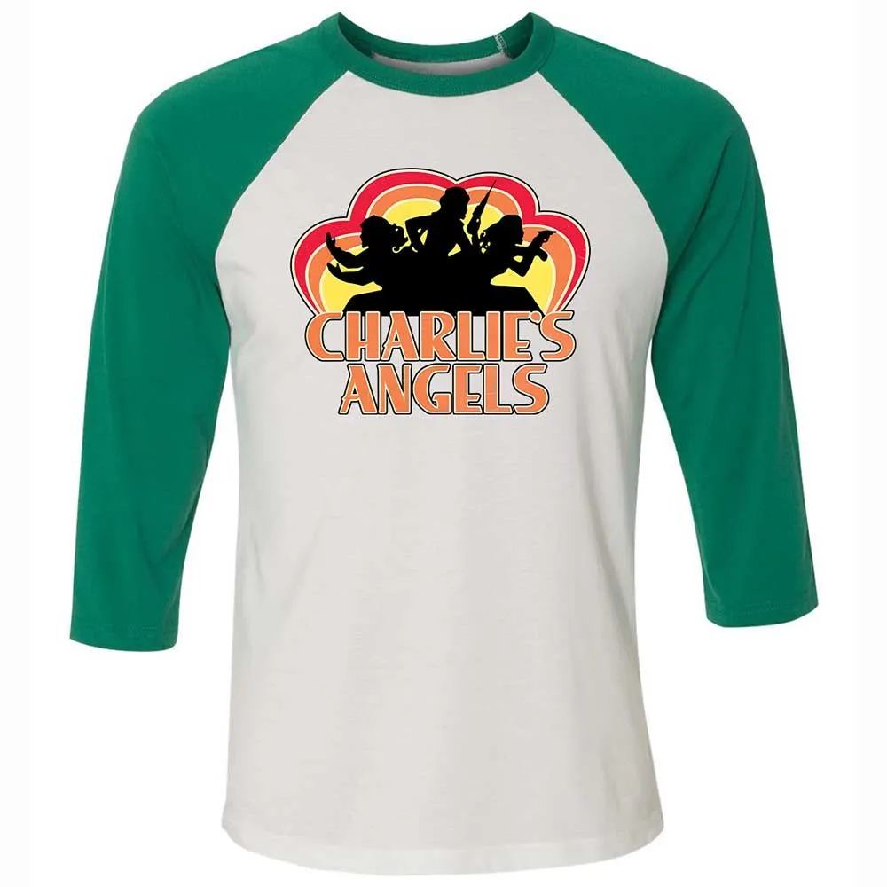 Unisex 3/4 Baseball Tee - MGPK45TW - White/Kelly - 6