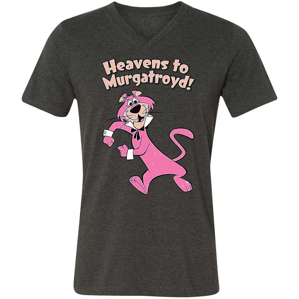 Unisex V-Neck T-Shirt - B38X9X74 - Dark Grey Heather - 8