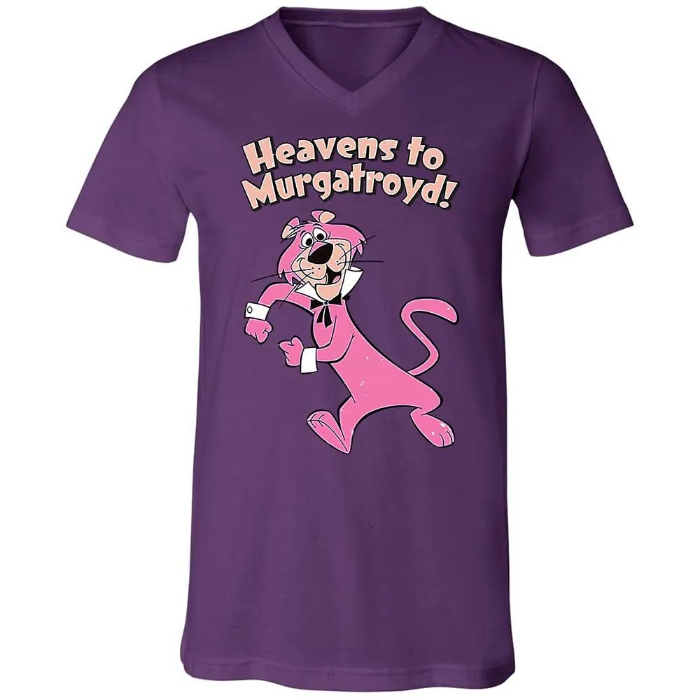 Unisex V-Neck T-Shirt - B38X9X74 - Team Purple - 10