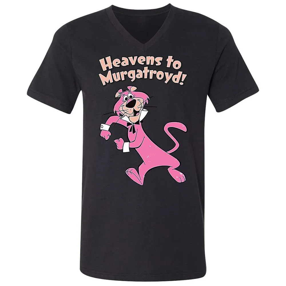 Unisex V-Neck T-Shirt - B38X9X74 - Black - 11