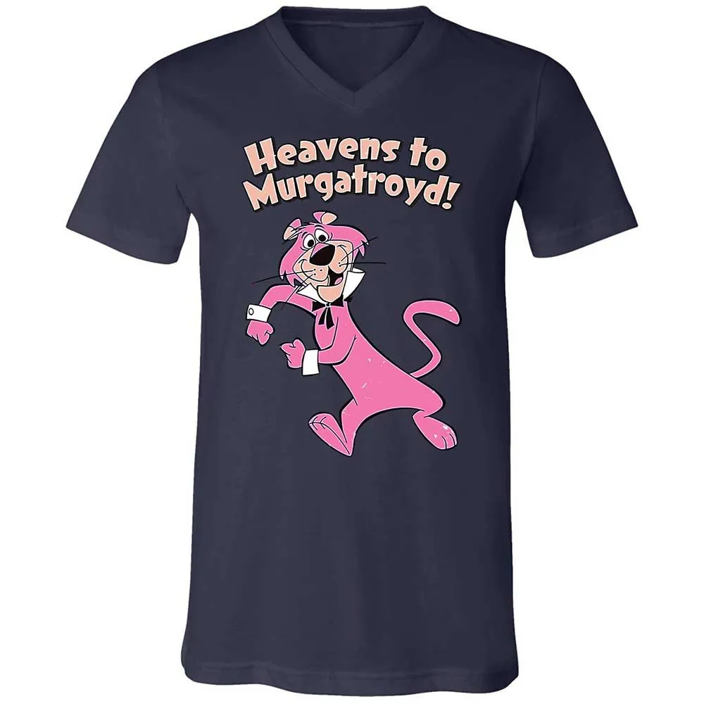 Unisex V-Neck T-Shirt - B38X9X74 - Navy - 12