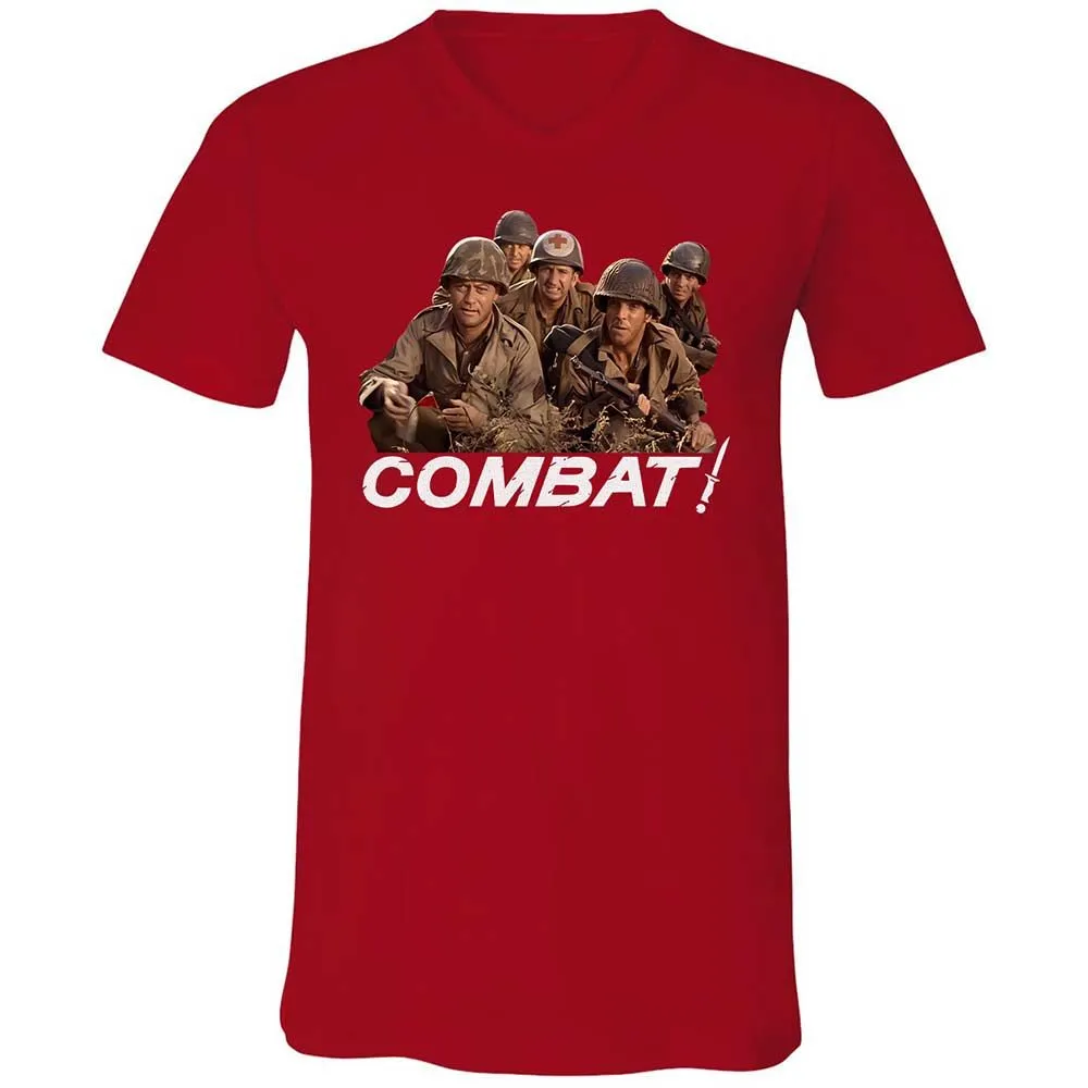 Unisex V-Neck T-Shirt - FF5MBPQC - Red - 6