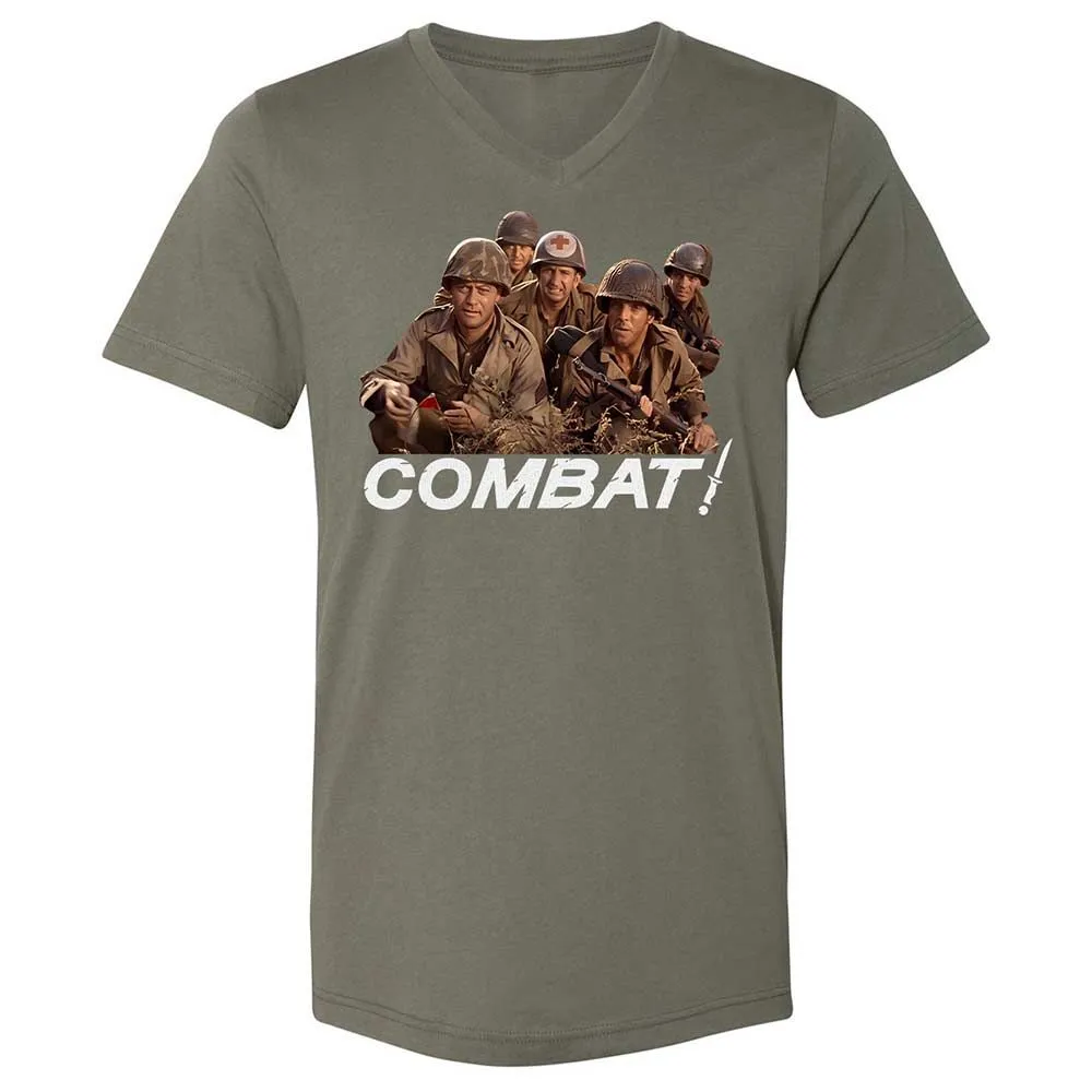 Unisex V-Neck T-Shirt - FF5MBPQC - Military Green - 11