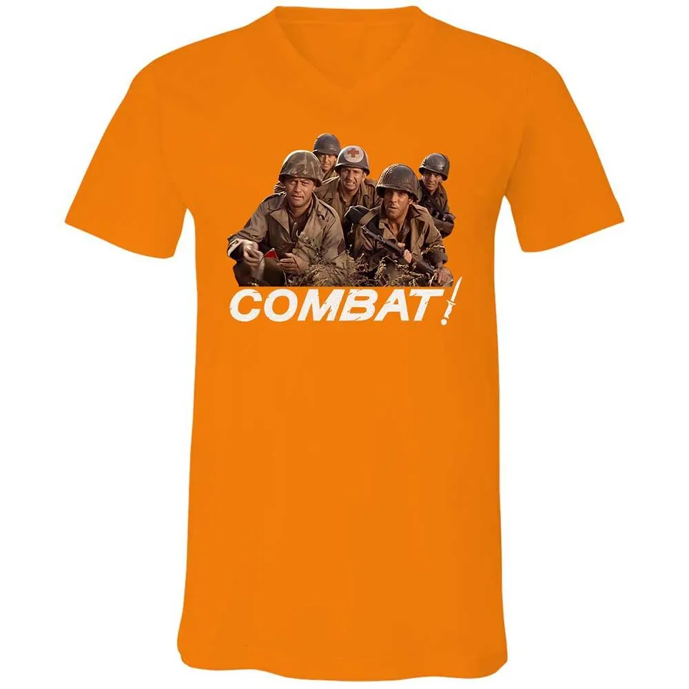 Unisex V-Neck T-Shirt - FF5MBPQC - Orange - 12