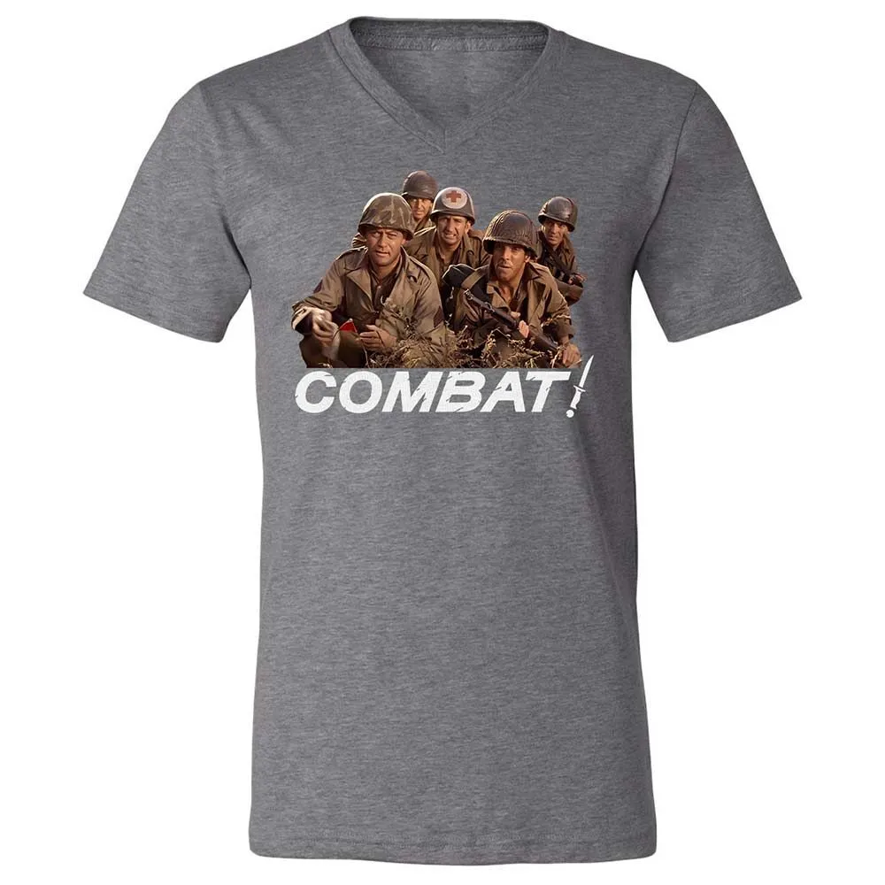 Unisex V-Neck T-Shirt - FF5MBPQC - Deep Heather - 14