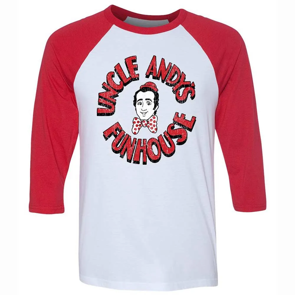 Unisex 3/4 Baseball Tee - 2RUM4WZK - White/Red - 9