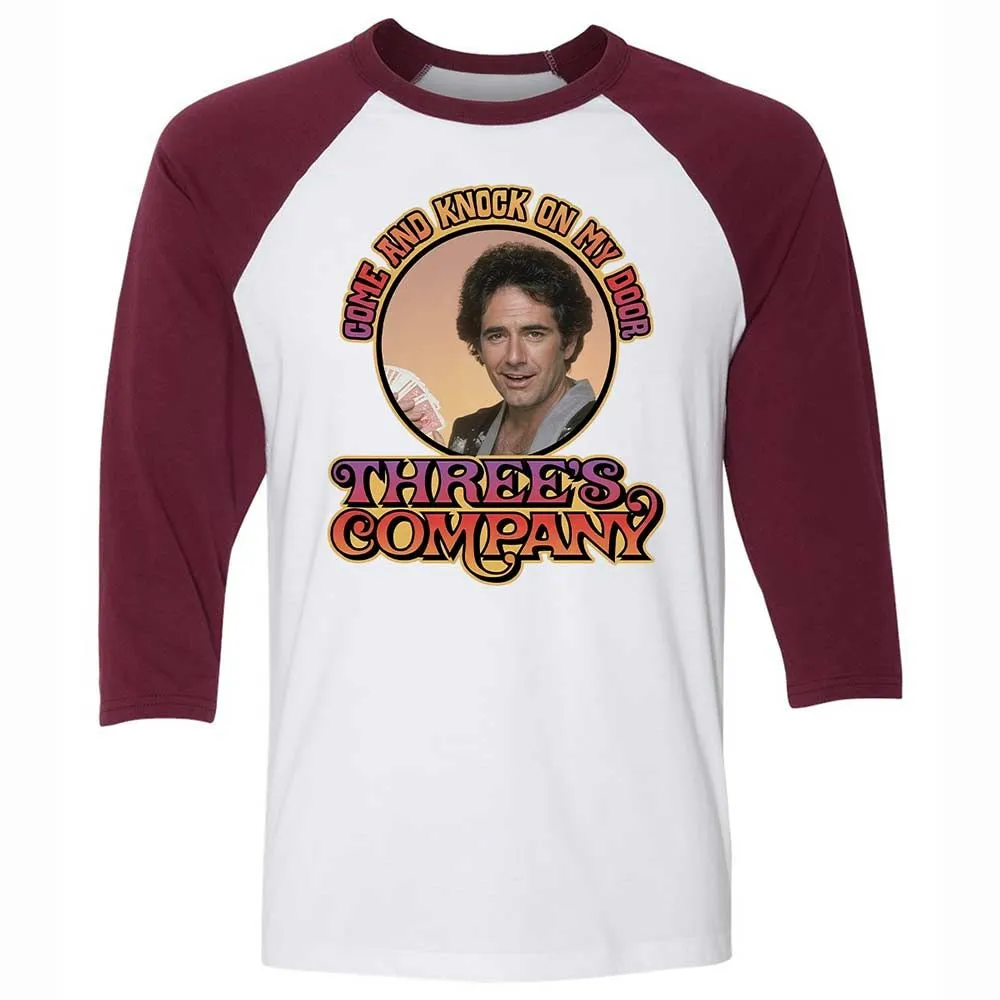 Unisex 3/4 Baseball Tee - NEF6QQEA - White/Maroon - 7