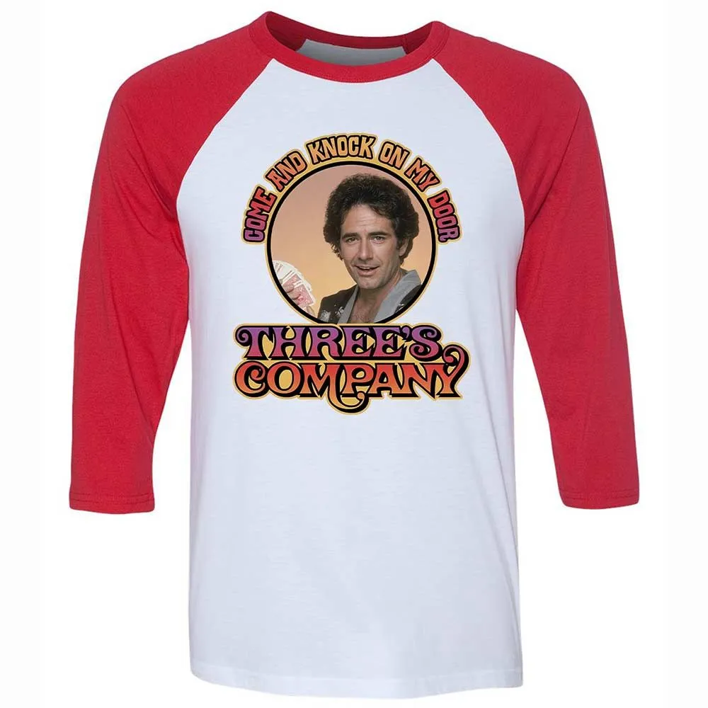 Unisex 3/4 Baseball Tee - NEF6QQEA - White/Red - 9