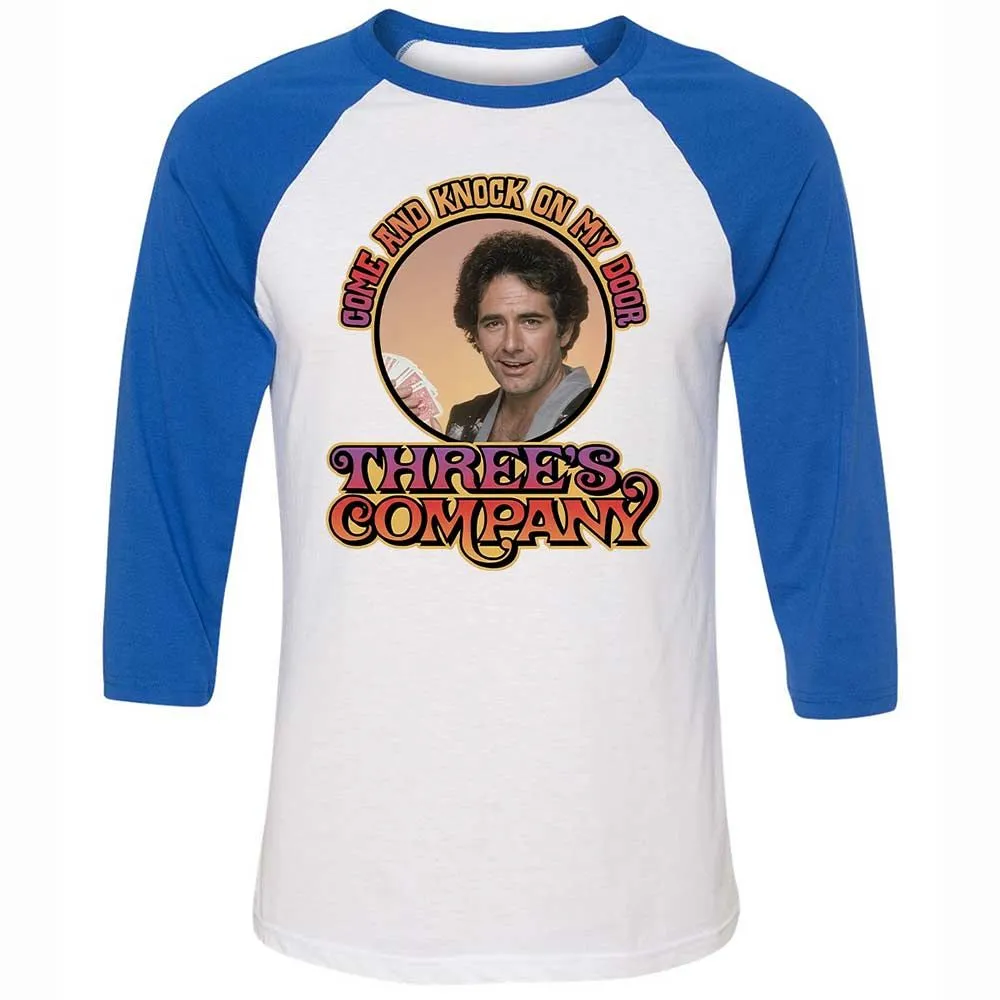 Unisex 3/4 Baseball Tee - NEF6QQEA - White/True Royal - 10