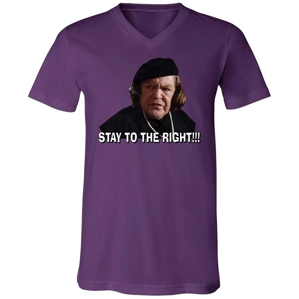 Unisex V-Neck T-Shirt - M581P77Q - Team Purple - 10