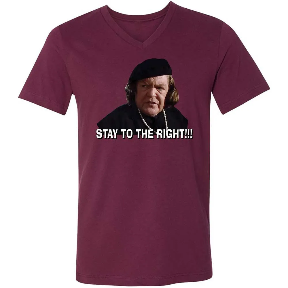 Unisex V-Neck T-Shirt - M581P77Q - Maroon - 14