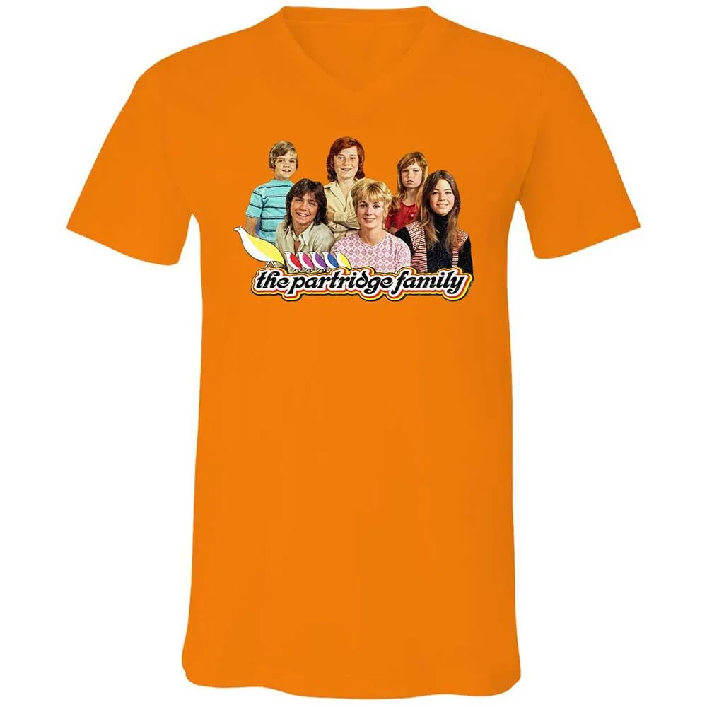 Unisex V-Neck T-Shirt - DT9ME8YH - Orange - 12