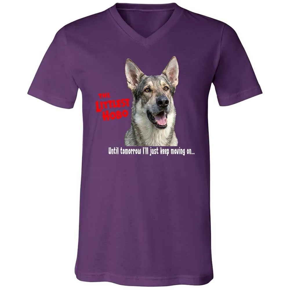 Unisex V-Neck T-Shirt - 17QFAPH8 - Team Purple - 10