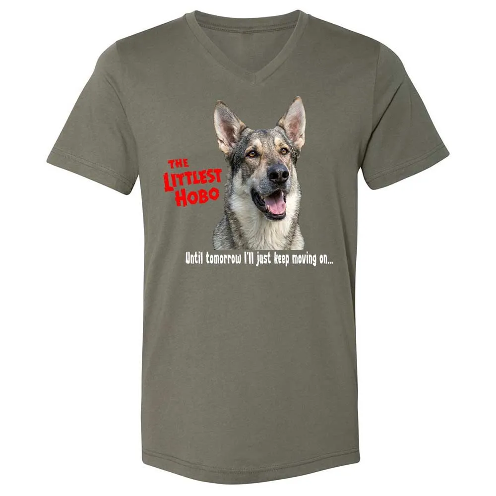 Unisex V-Neck T-Shirt - 17QFAPH8 - Military Green - 11
