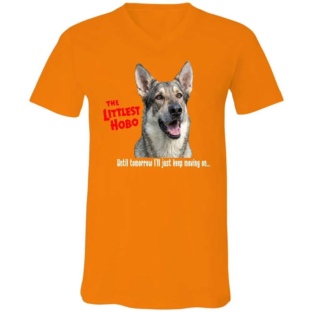 Unisex V-Neck T-Shirt - 17QFAPH8 - Orange - 12
