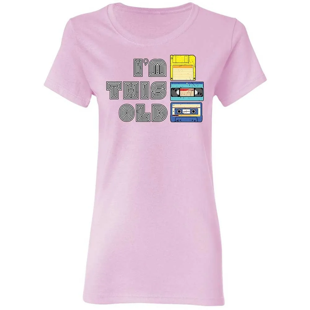 Women's T-Shirt - Black - Light Pink - 8