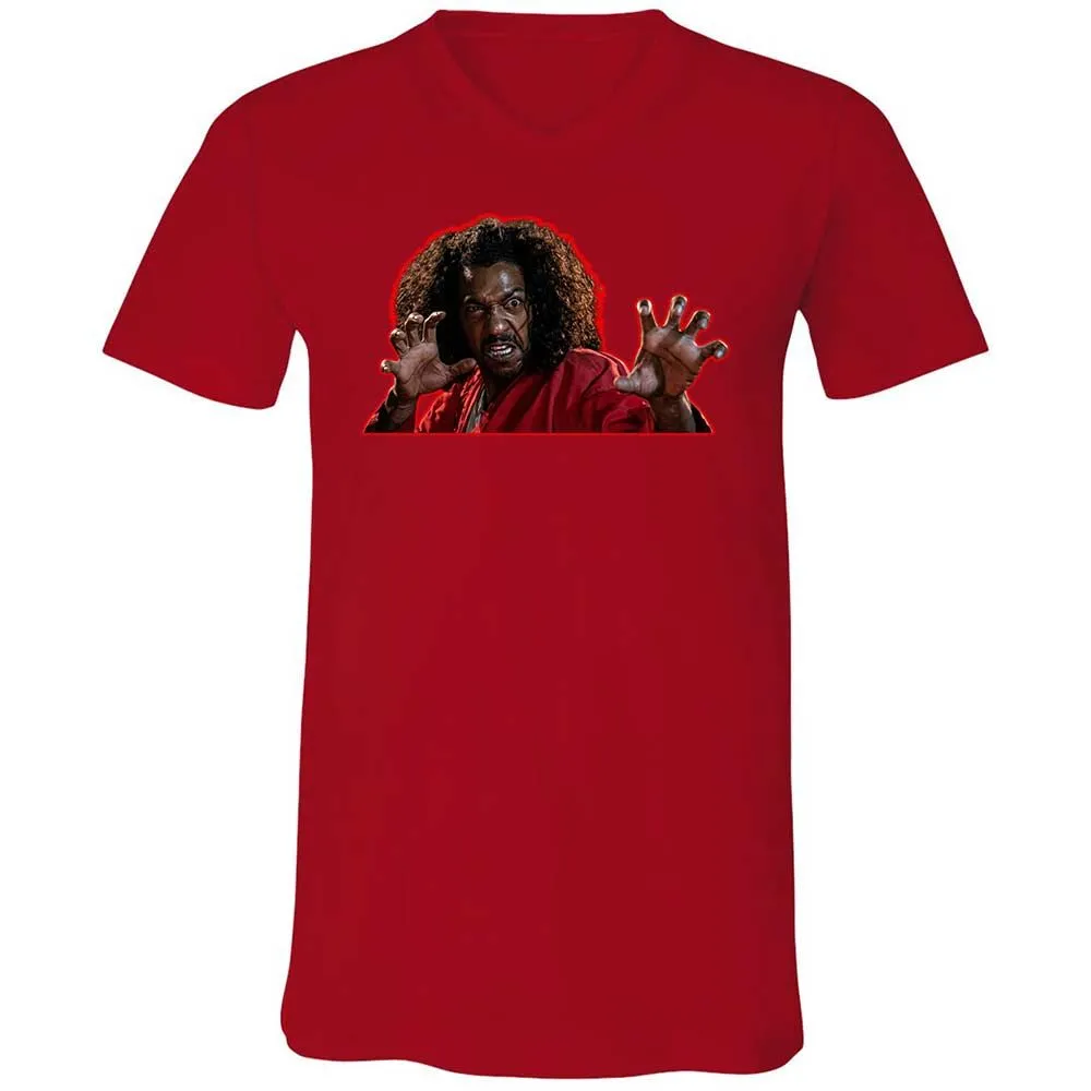 Unisex V-Neck T-Shirt - E8N5JLHV - Red - 6