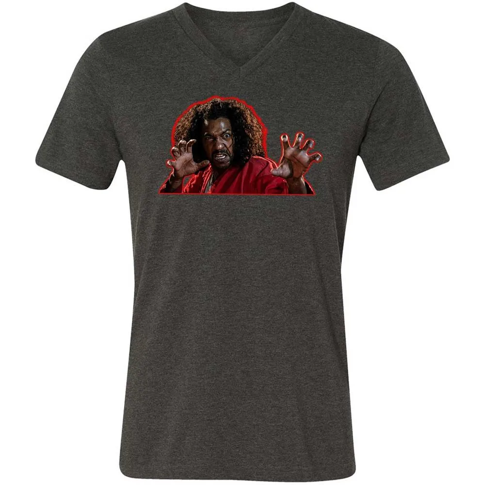 Unisex V-Neck T-Shirt - E8N5JLHV - Dark Grey Heather - 9