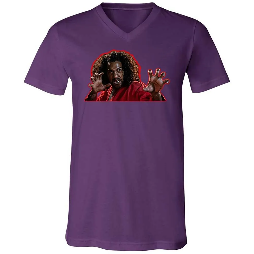 Unisex V-Neck T-Shirt - E8N5JLHV - Team Purple - 10