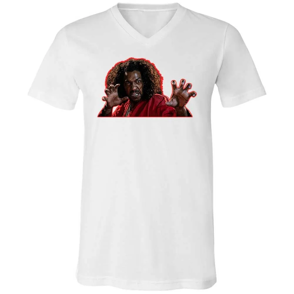 Unisex V-Neck T-Shirt - E8N5JLHV - White - 16