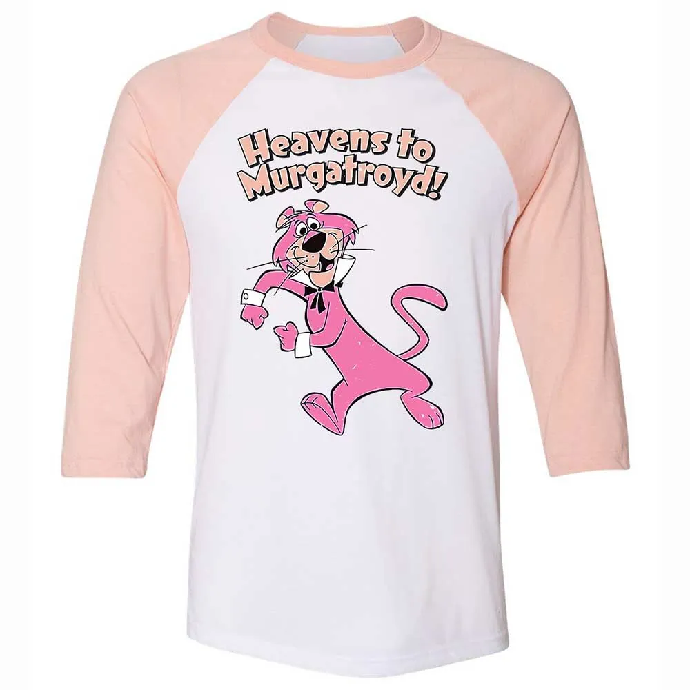 Unisex 3/4 Baseball Tee - KJEM37Z2 - White/Heather Peach - 5