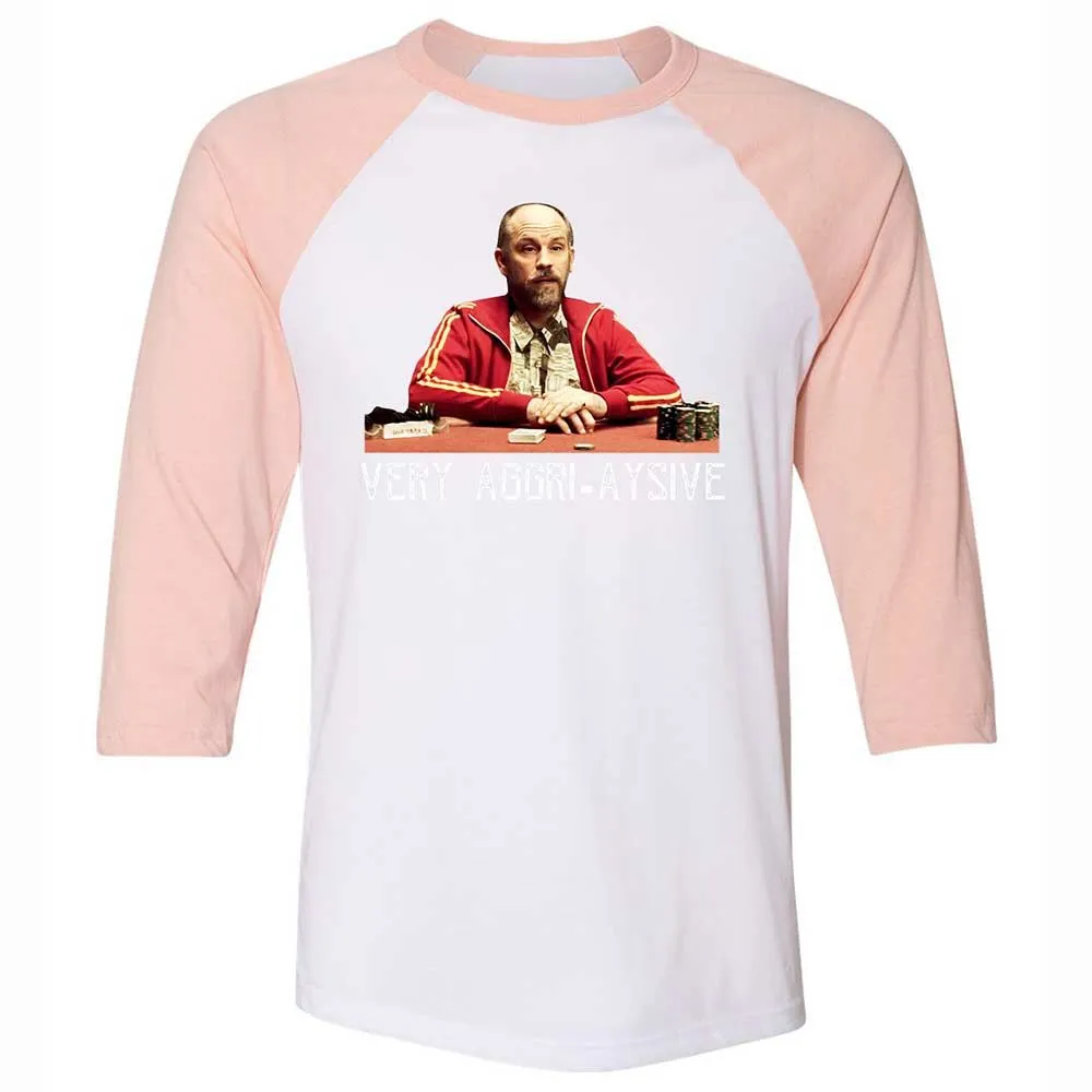 Unisex 3/4 Baseball Tee - VQRRK7HH - White/Heather Peach - 5
