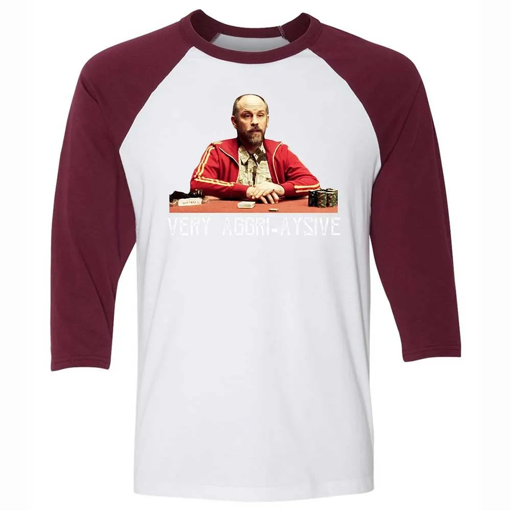 Unisex 3/4 Baseball Tee - VQRRK7HH - White/Maroon - 7