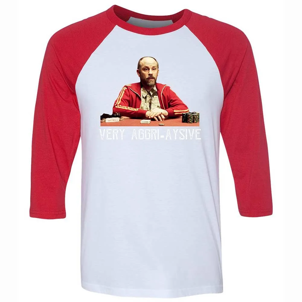 Unisex 3/4 Baseball Tee - VQRRK7HH - White/Red - 9