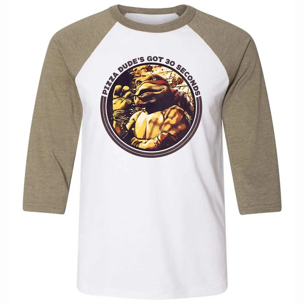 Unisex 3/4 Baseball Tee - UHP5MF2B - White/Heather Olive - 4