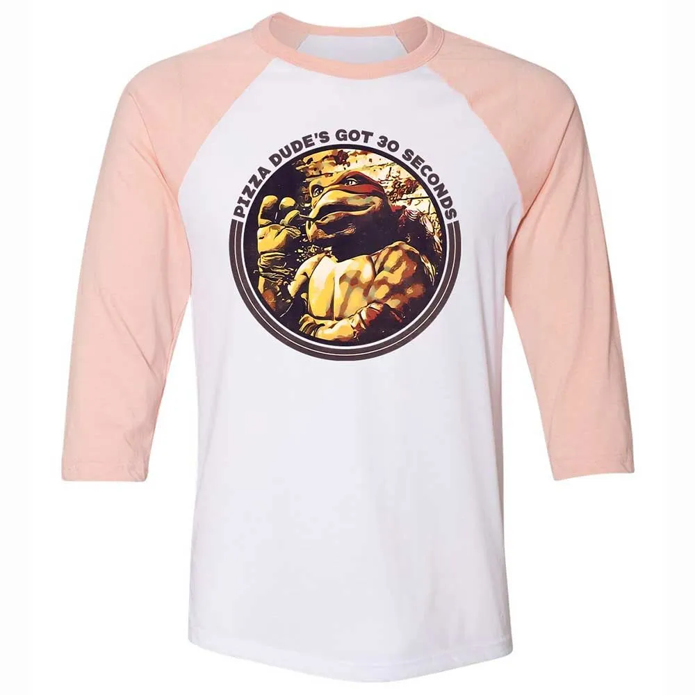 Unisex 3/4 Baseball Tee - UHP5MF2B - White/Heather Peach - 5