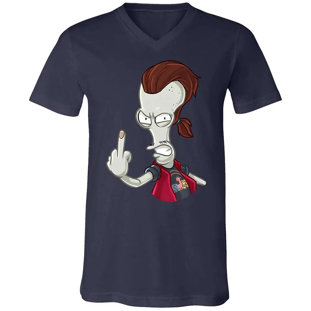Unisex V-Neck T-Shirt - 9D53CTUE - Navy - 12