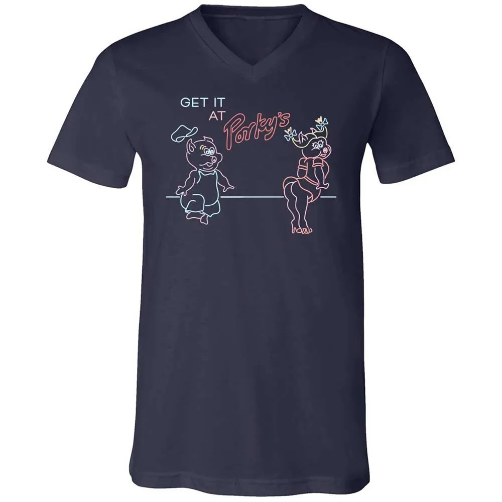 Unisex V-Neck T-Shirt - CNWSTWEY - Navy - 2
