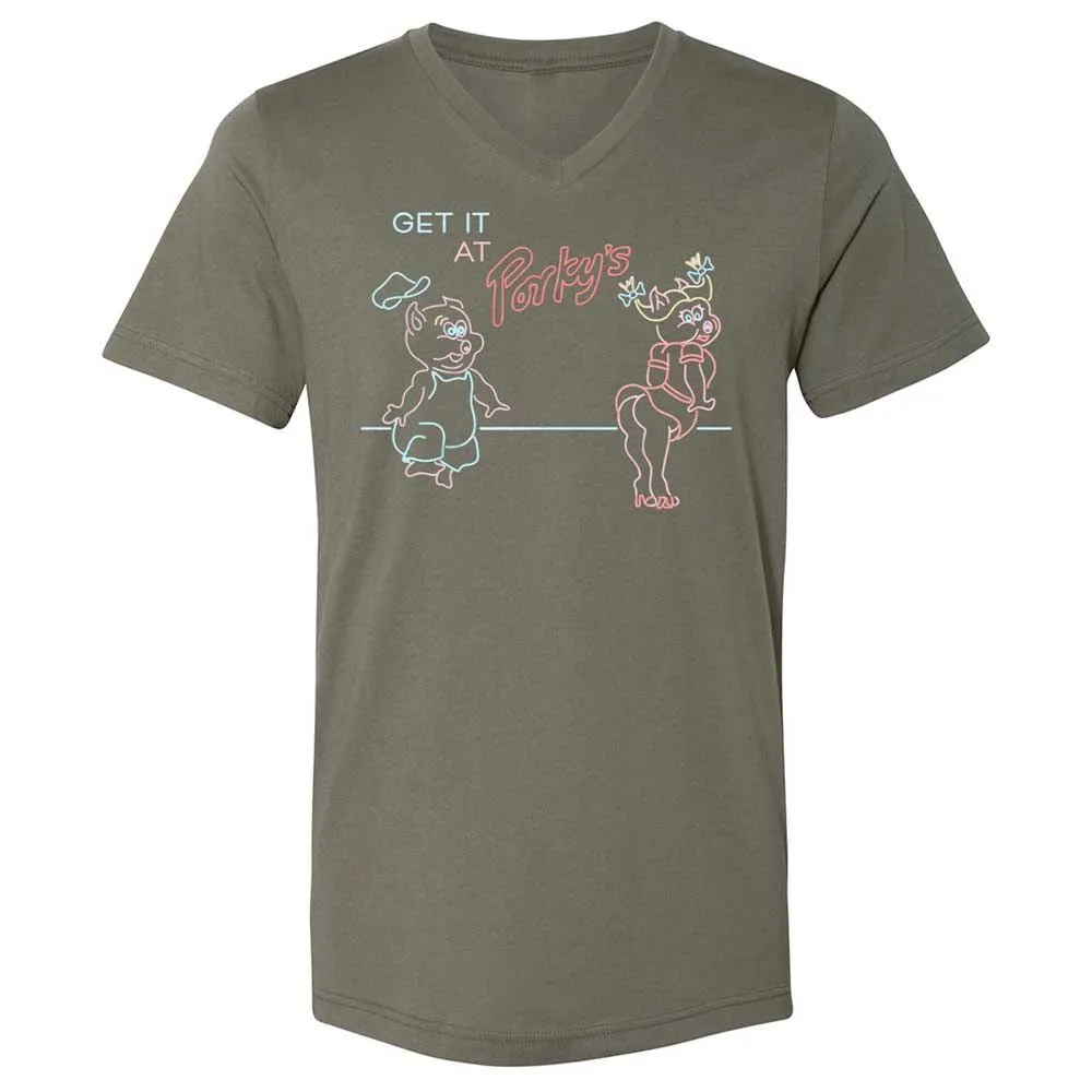 Unisex V-Neck T-Shirt - CNWSTWEY - Military Green - 11