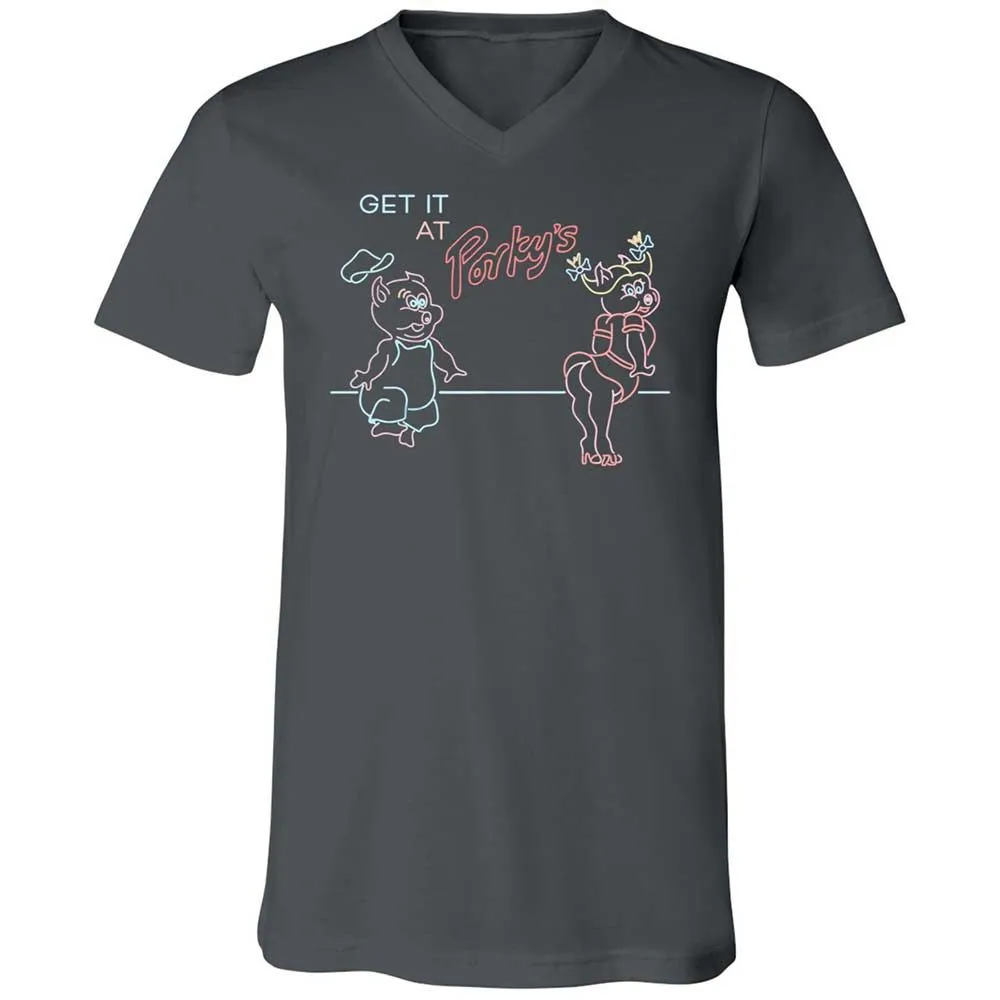Unisex V-Neck T-Shirt - CNWSTWEY - Asphalt - 13