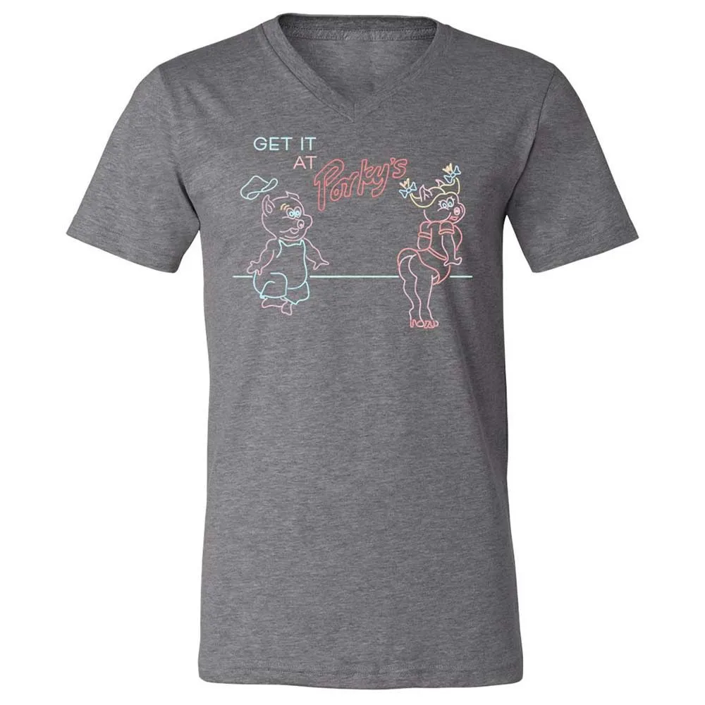 Unisex V-Neck T-Shirt - CNWSTWEY - Deep Heather - 14