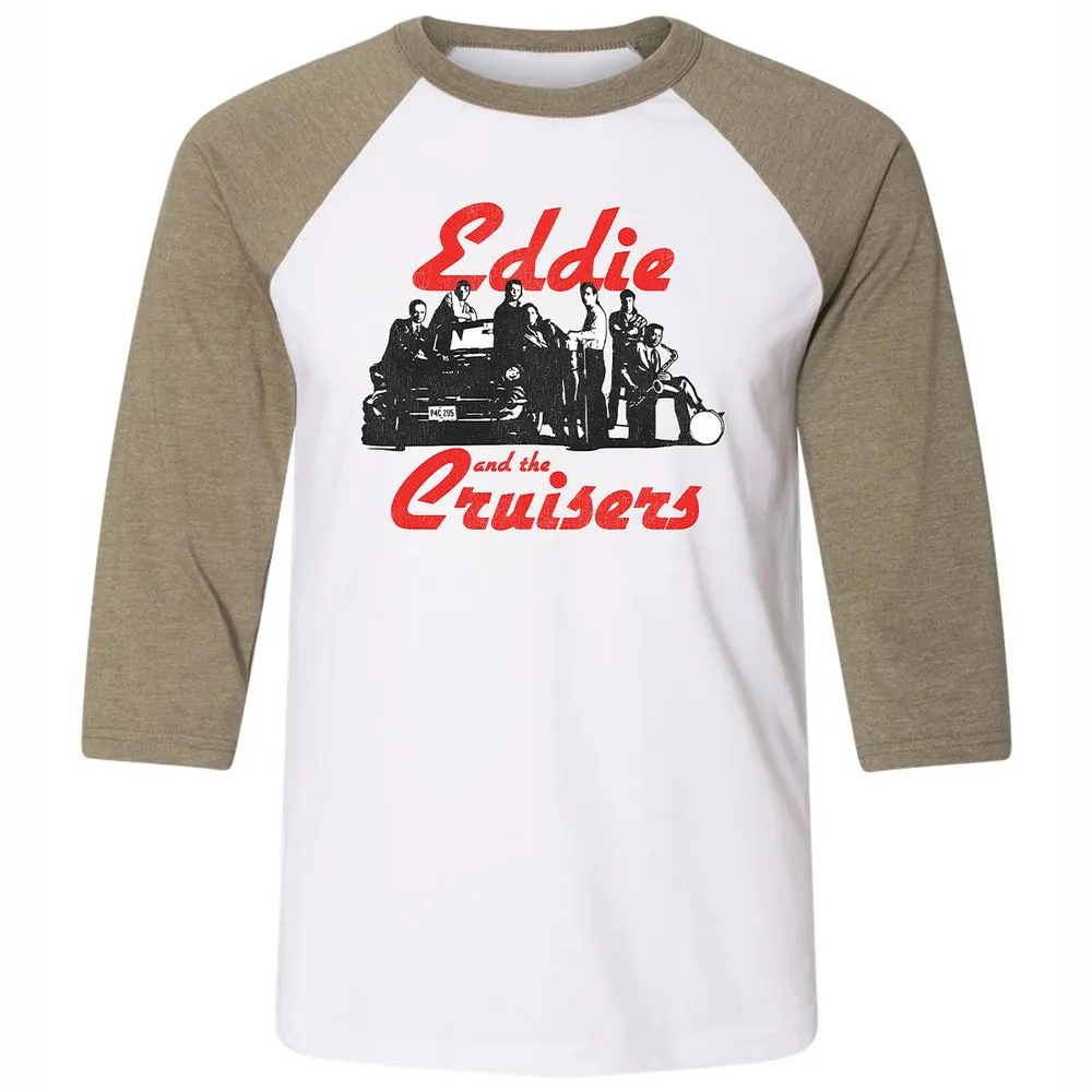 Unisex 3/4 Baseball Tee - WLQU6CRK - White/Heather Olive - 4