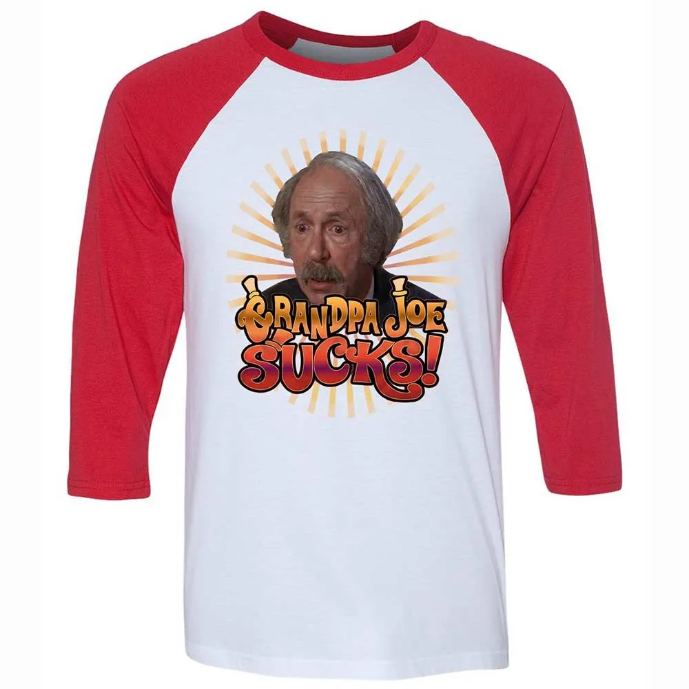 Unisex 3/4 Baseball Tee - 2E1J9V18 - White/Red - 9