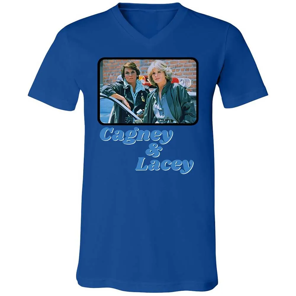Unisex V-Neck T-Shirt - ESRNHEV8 - True Royal - 4