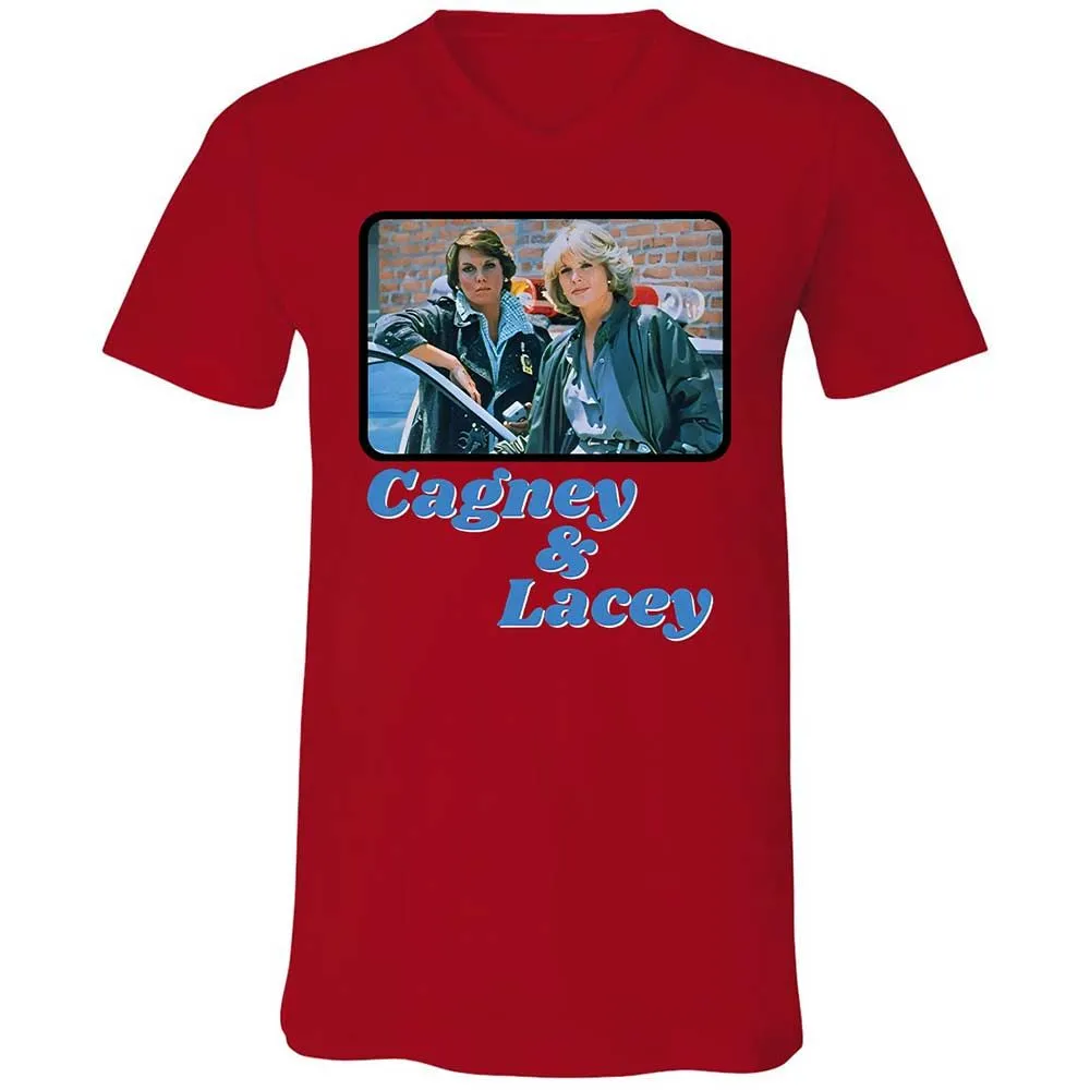 Unisex V-Neck T-Shirt - ESRNHEV8 - Red - 6