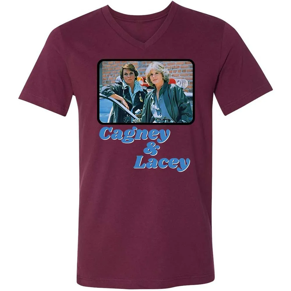 Unisex V-Neck T-Shirt - ESRNHEV8 - Maroon - 8