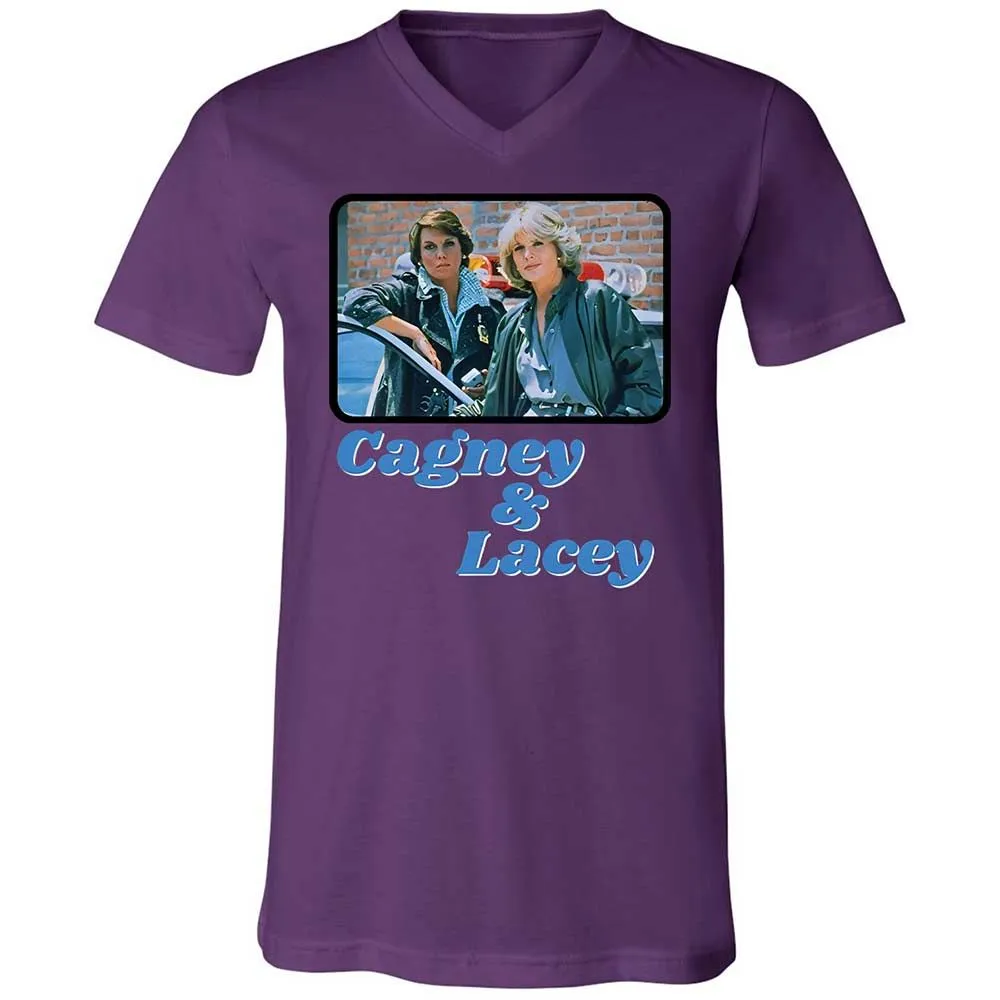 Unisex V-Neck T-Shirt - ESRNHEV8 - Team Purple - 10