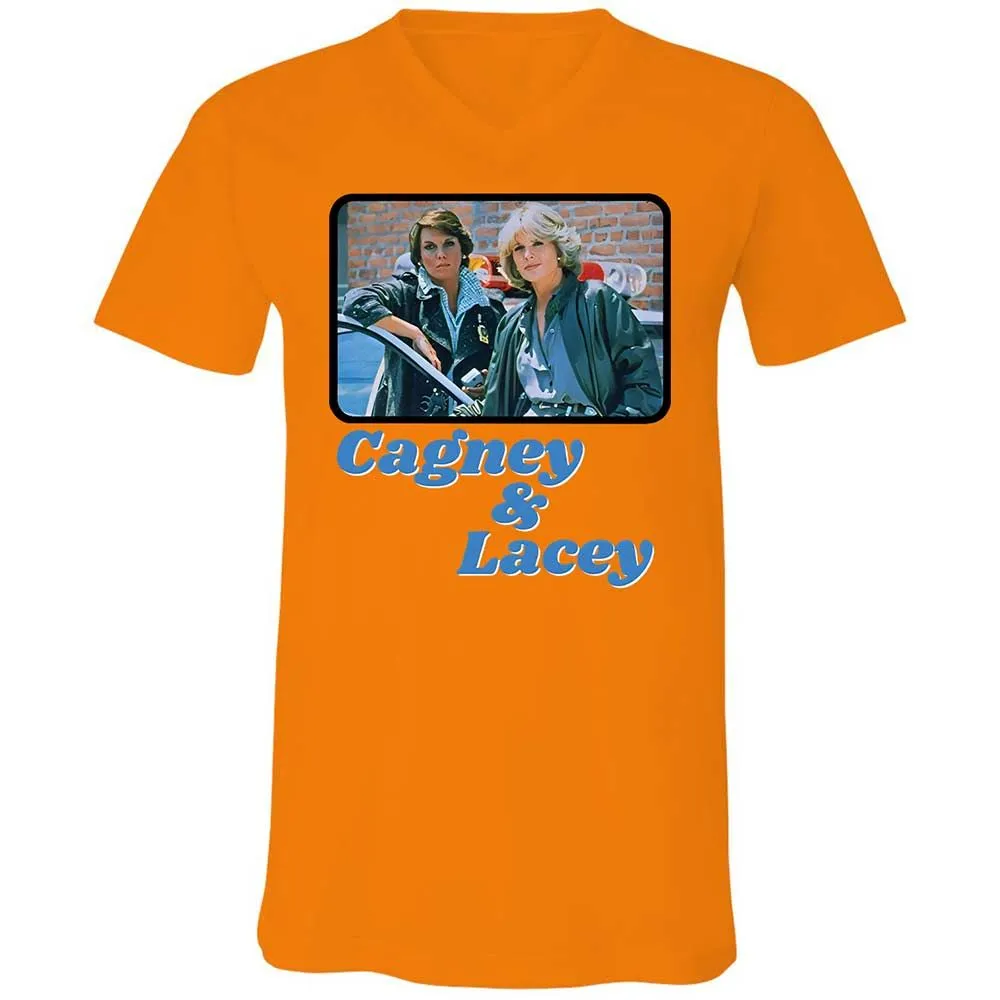 Unisex V-Neck T-Shirt - ESRNHEV8 - Orange - 12