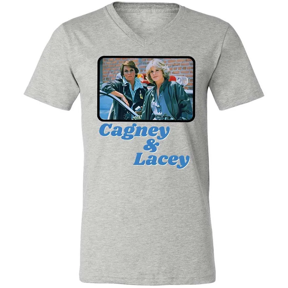 Unisex V-Neck T-Shirt - ESRNHEV8 - Athletic Heather - 15