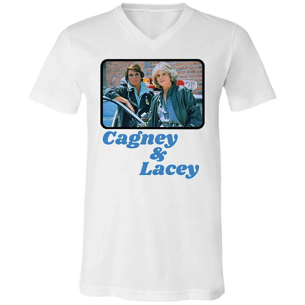 Unisex V-Neck T-Shirt - ESRNHEV8 - White - 16