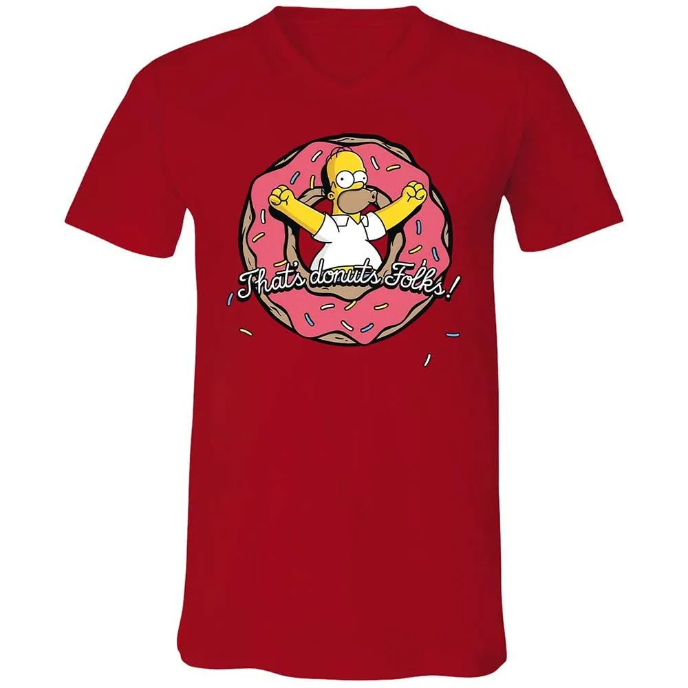 Unisex V-Neck T-Shirt - MPKF3T8D - Red - 5