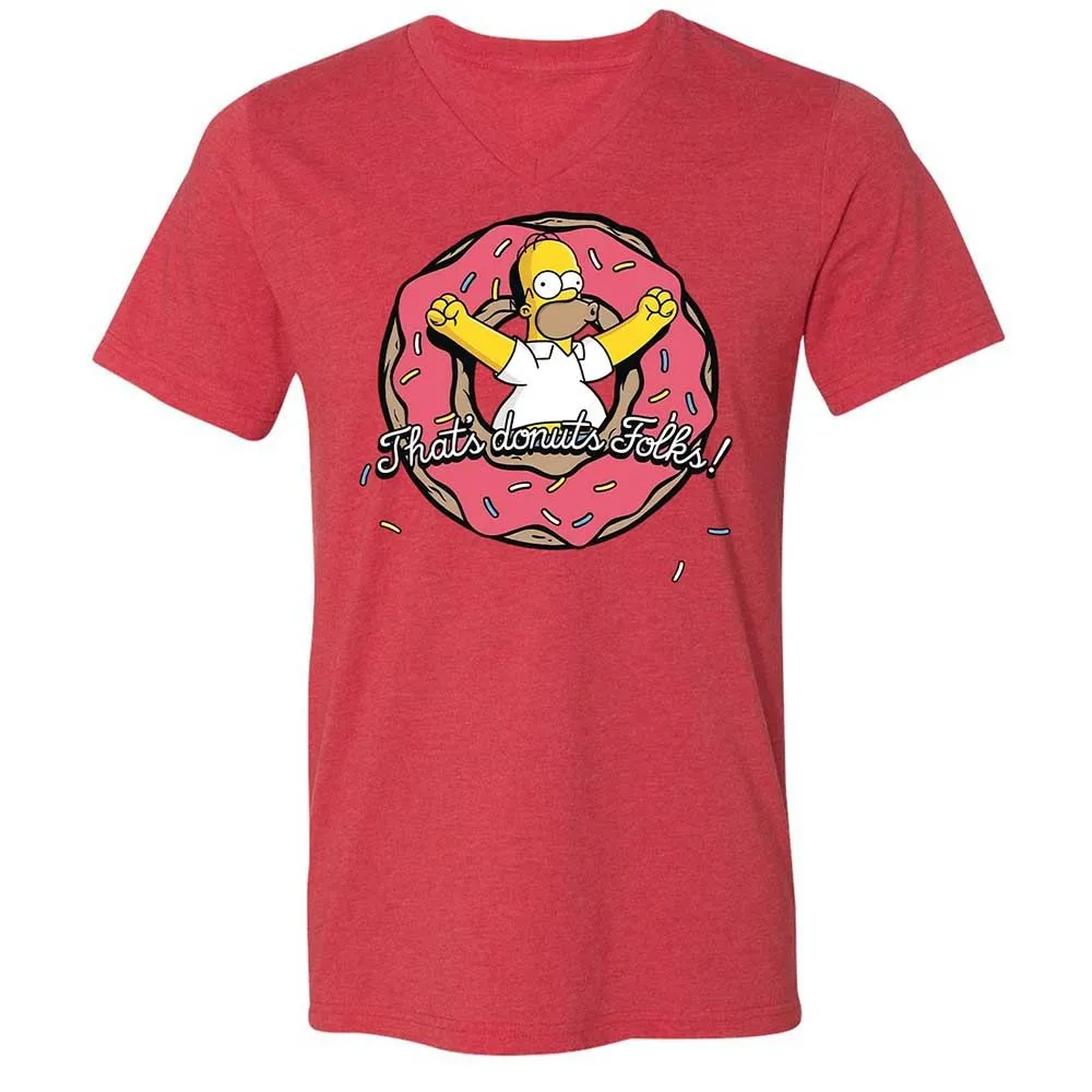Unisex V-Neck T-Shirt - MPKF3T8D - Heather Red - 6