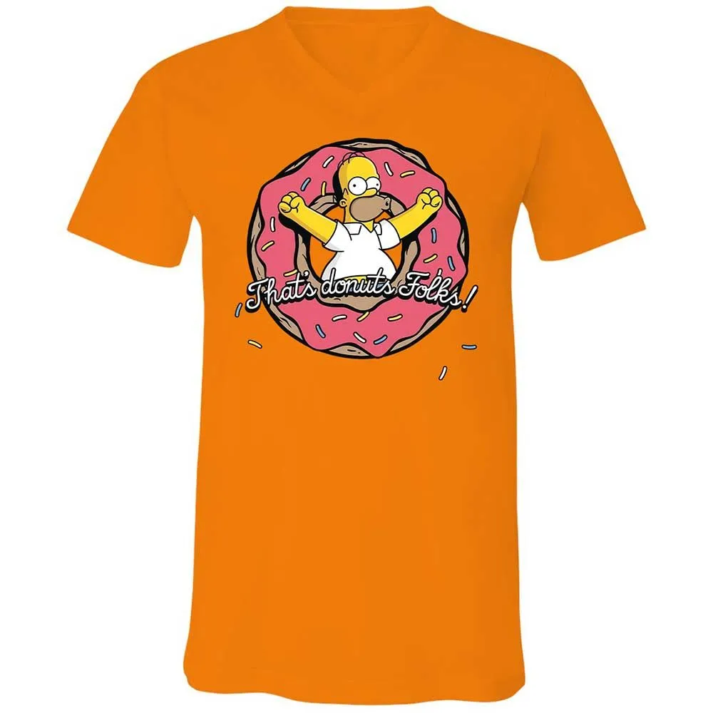 Unisex V-Neck T-Shirt - MPKF3T8D - Orange - 7
