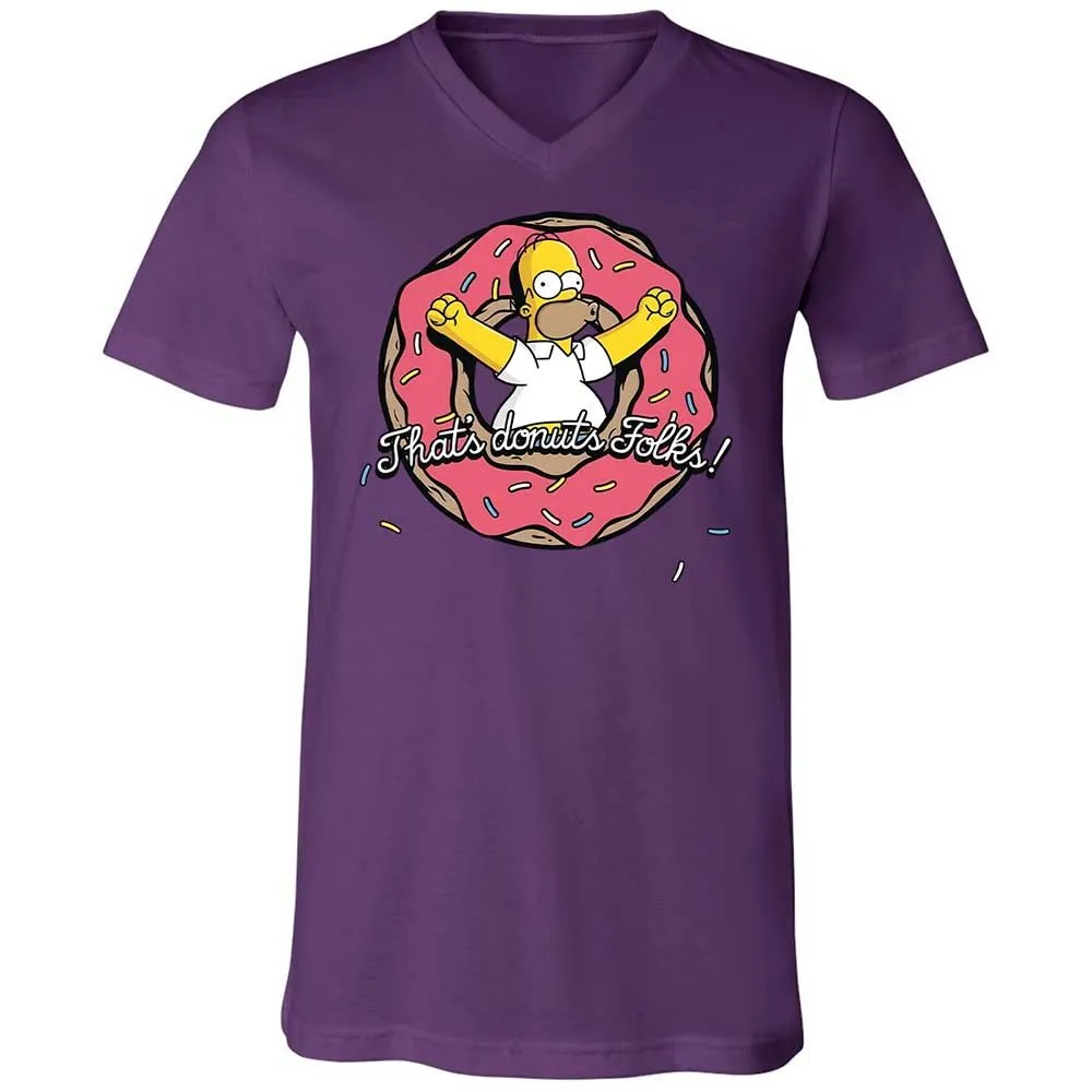 Unisex V-Neck T-Shirt - MPKF3T8D - Team Purple - 10