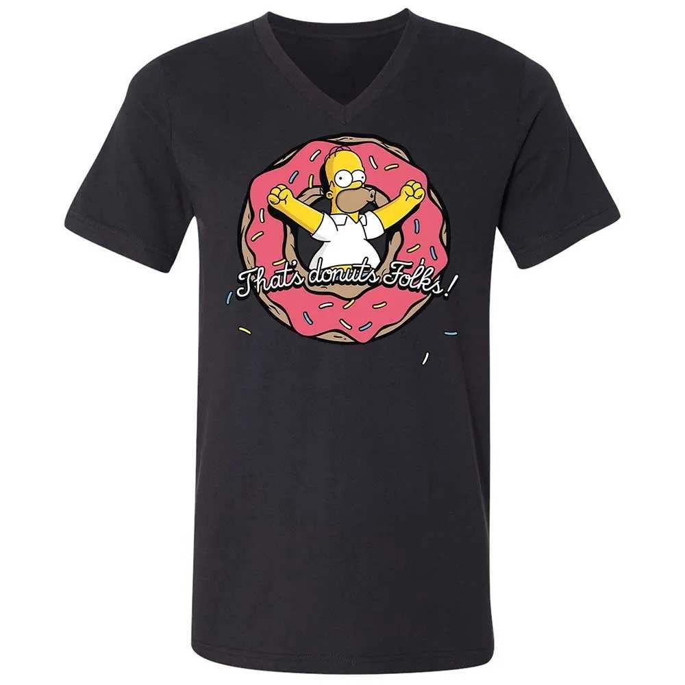 Unisex V-Neck T-Shirt - MPKF3T8D - Black - 11