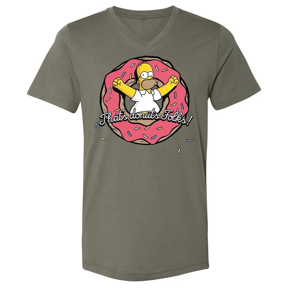 Unisex V-Neck T-Shirt - MPKF3T8D - Military Green - 15